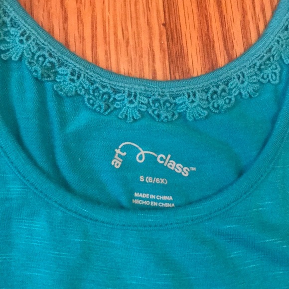 Art Class Girls Small (6/6X) Blue Top - Picture 3 of 5